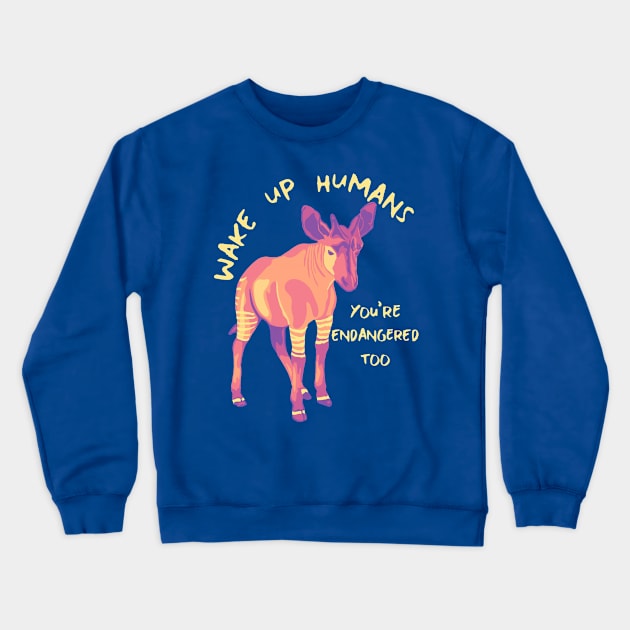 Okapi Crewneck Sweatshirt by Slightly Unhinged